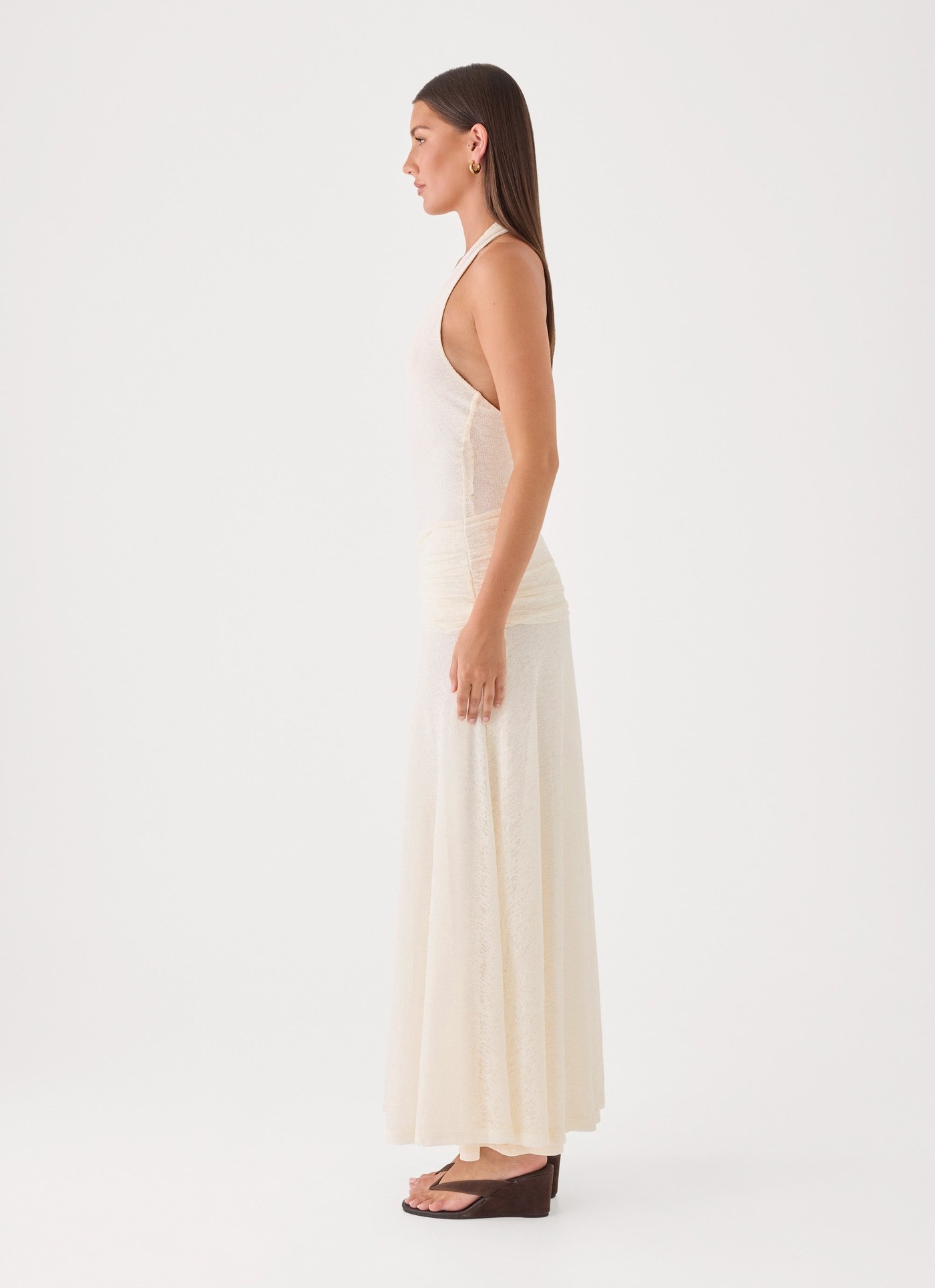 Lisa Maxi Dress - Ivory view 3