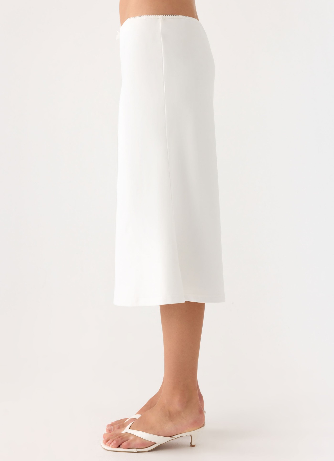 Marquas Midi Skirt - White view 3