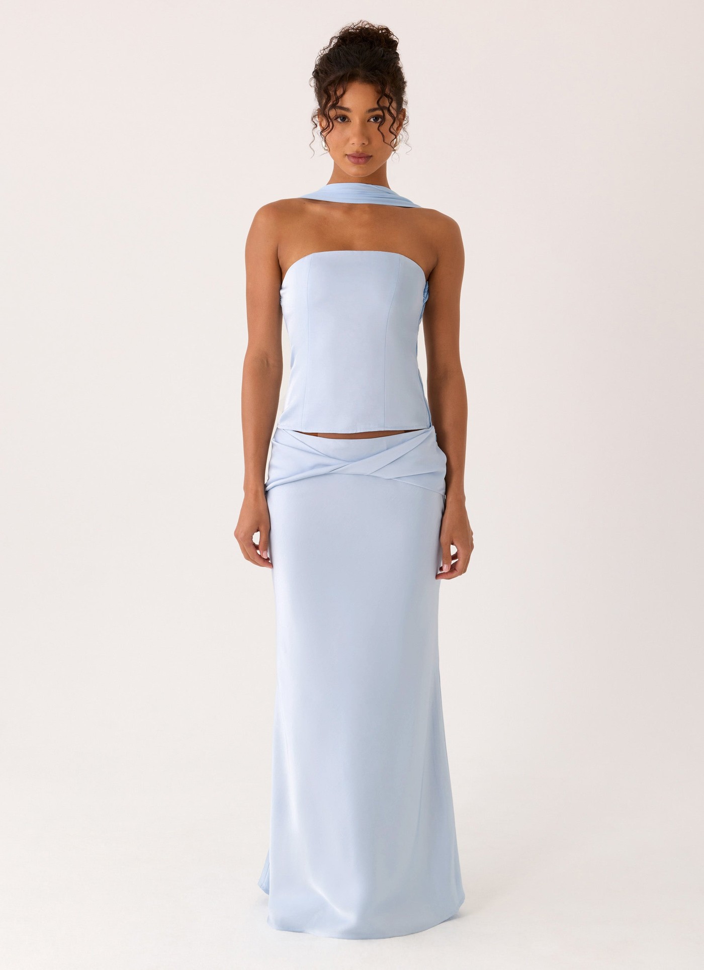 Bridgeta Maxi Skirt - Blue view 3