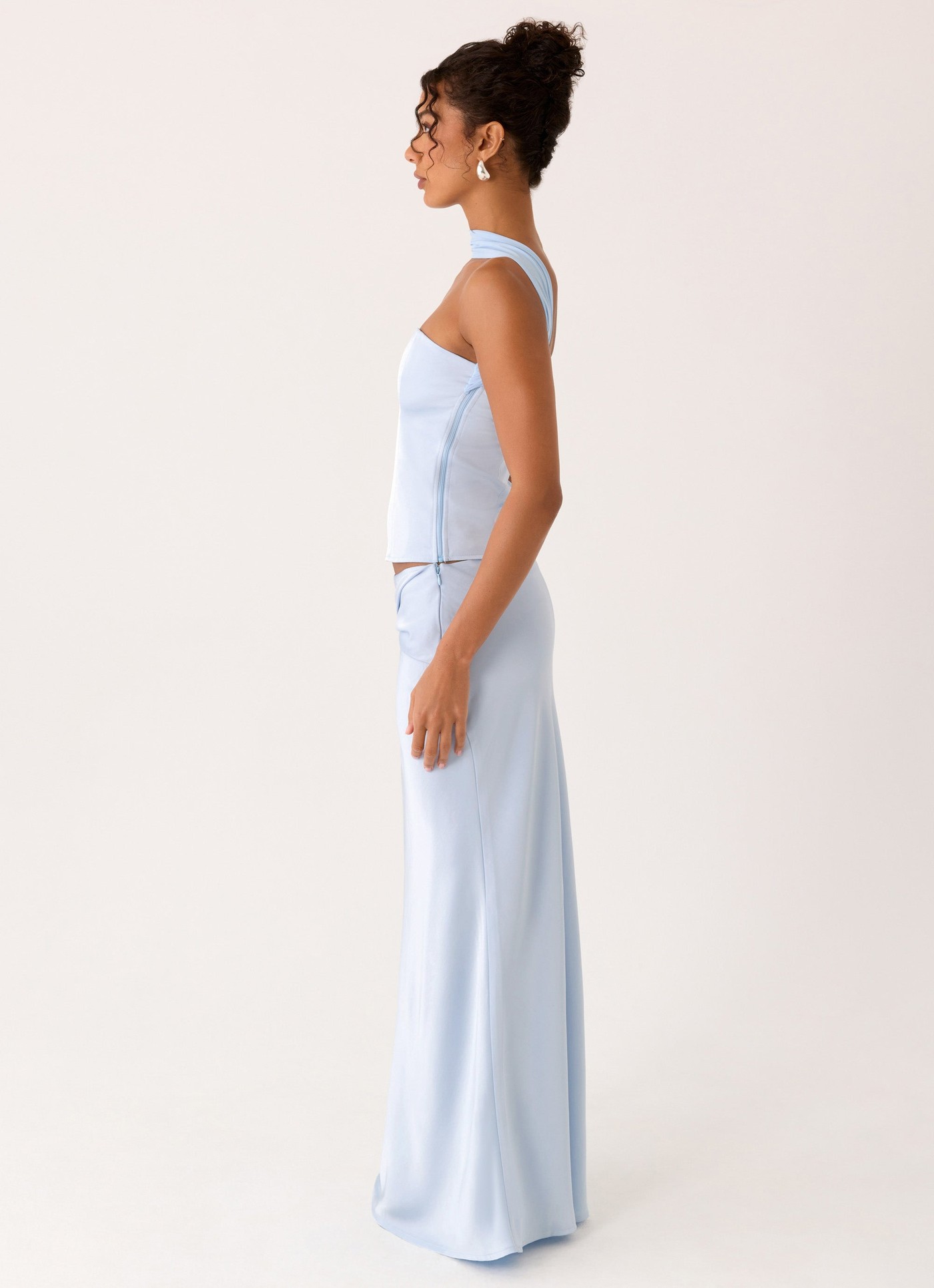 Bridgeta Maxi Skirt - Blue view 4
