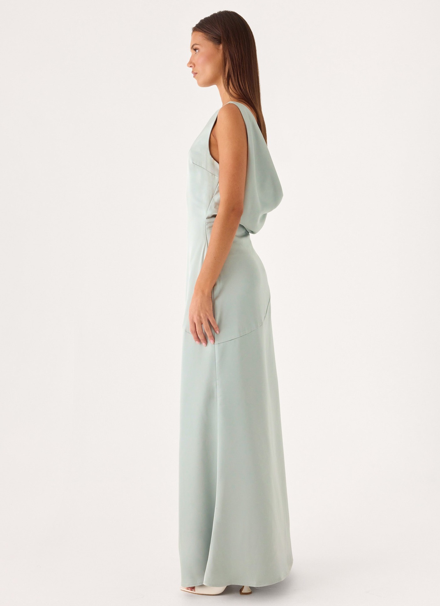 Line By Line Maxi Dress - Sage view 3