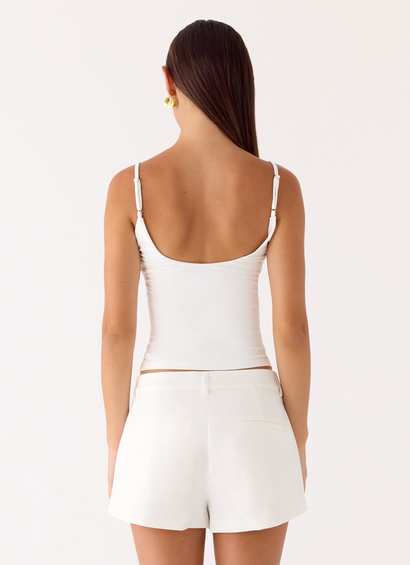 Asher Suiting Shorts - White view 4