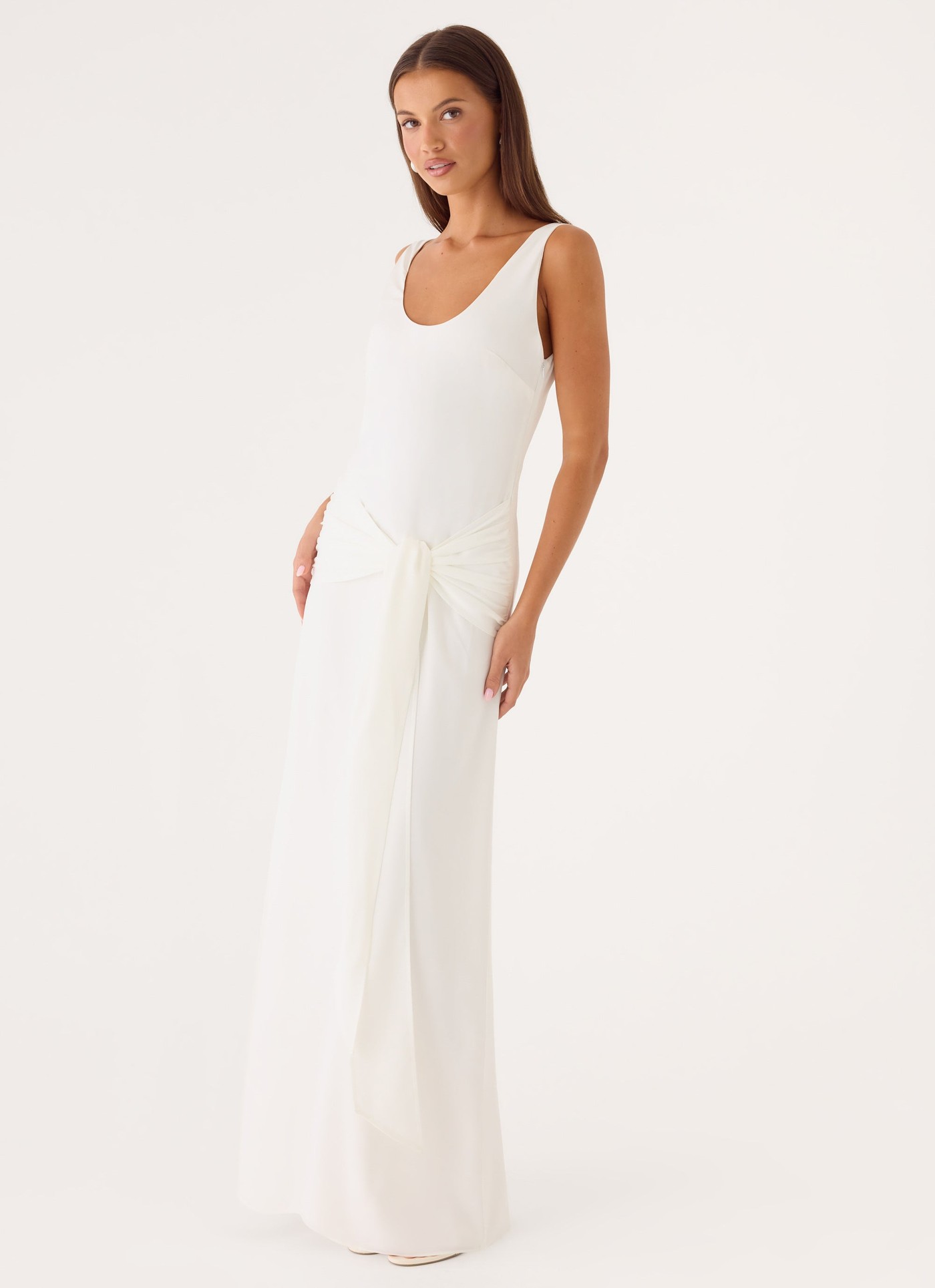 Maysie Maxi Dress - White view 4