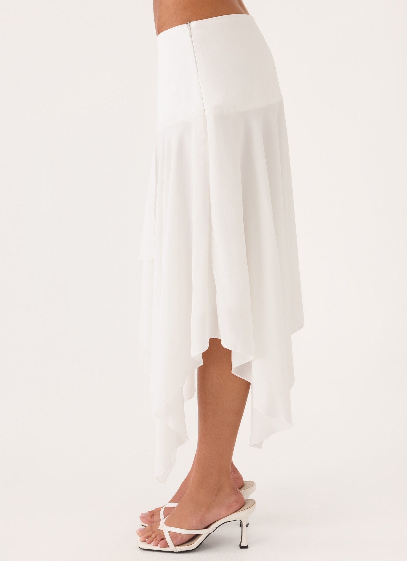 Madi Midi Skirt - White view 3