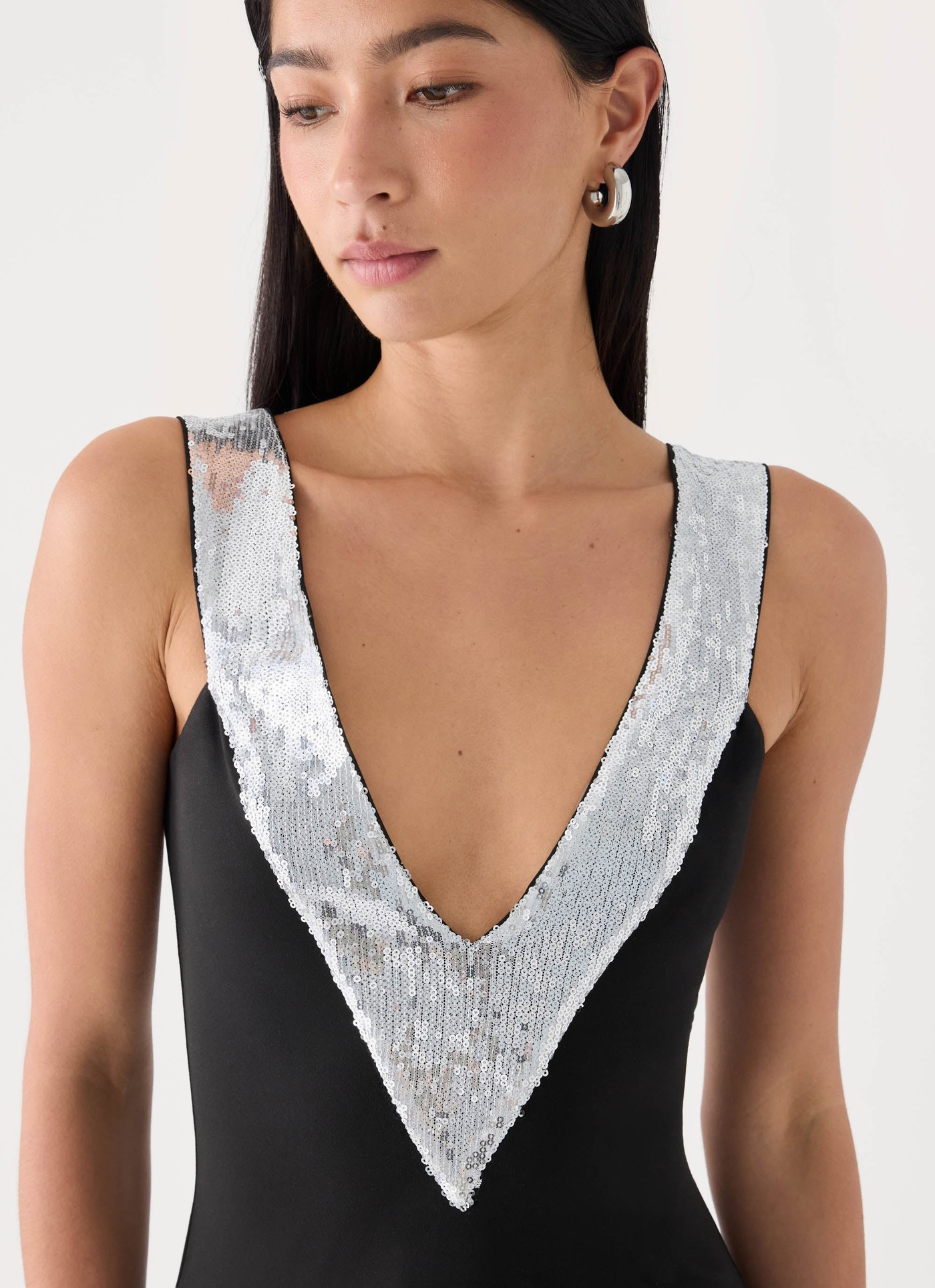 Eluna Midi Dress - Black view 4